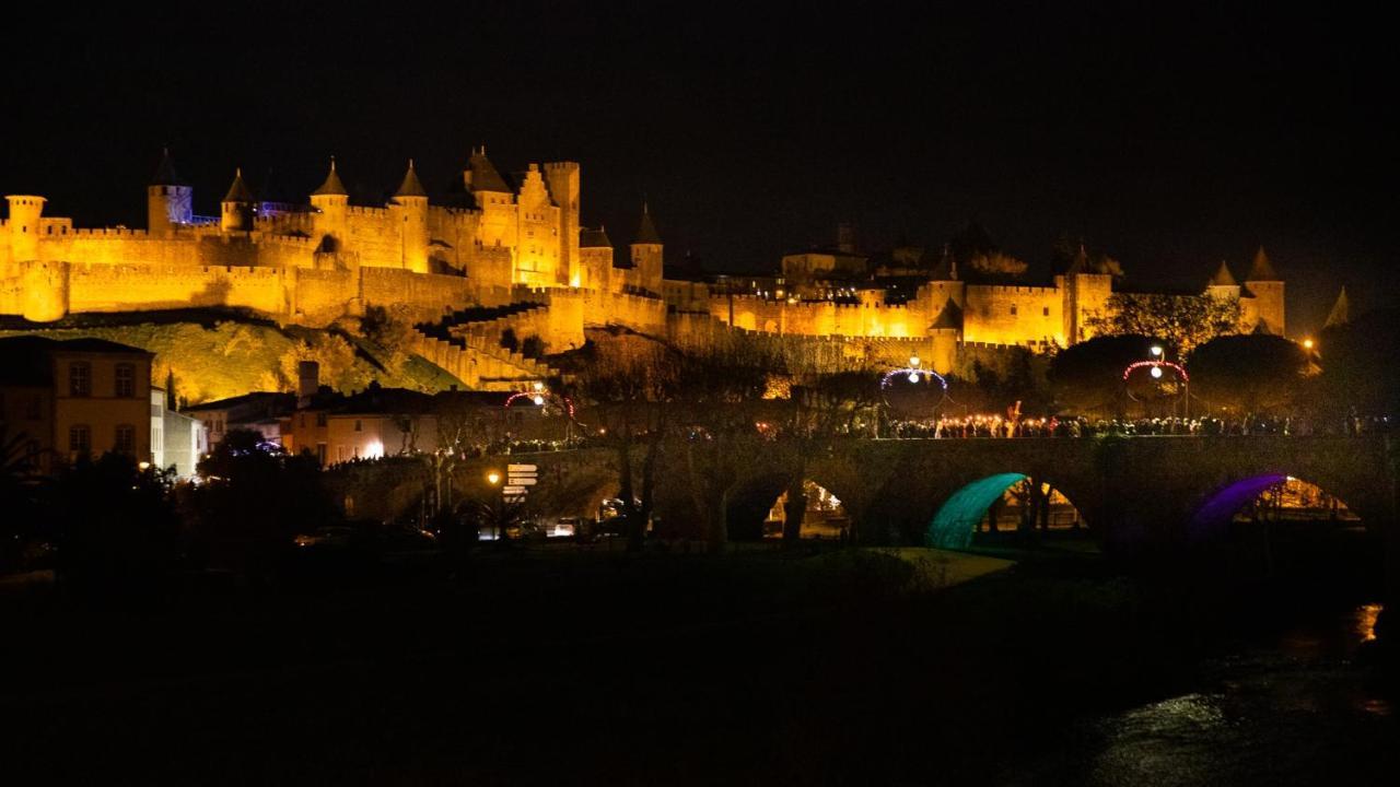 Tout Confort ! Calme, Climatisation, Vue Degagee, Ville ,Parking Gratuit, Ascenseur, Wifi Carcassonne Exteriör bild