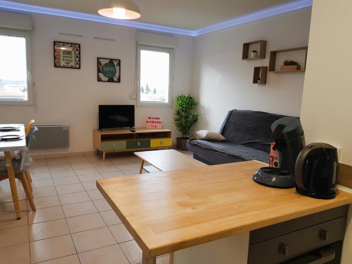 Tout Confort ! Calme, Climatisation, Vue Degagee, Ville ,Parking Gratuit, Ascenseur, Wifi Carcassonne Exteriör bild
