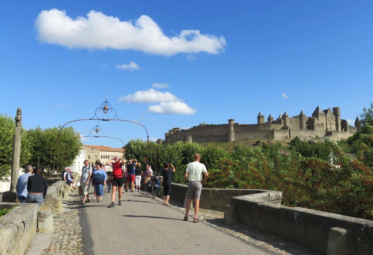 Tout Confort ! Calme, Climatisation, Vue Degagee, Ville ,Parking Gratuit, Ascenseur, Wifi Carcassonne Exteriör bild